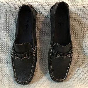 Cole Haan Black LeatherShelby Bit II Moccasins